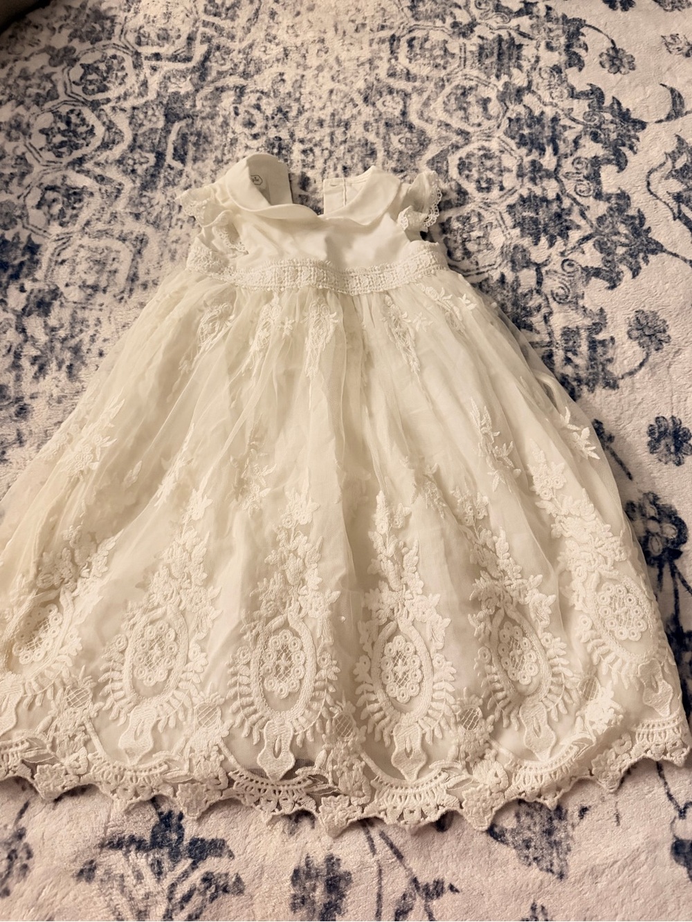 Mud Pie Ivory Lace Formal Dress for Girls